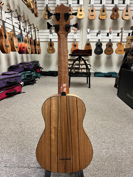KALA Pacific Walnut Acoustic-Electric U-Bass w/Case - UBASS-PW-FS