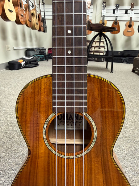 OHANA CK-270G Solid Acacia Concert Ukulele
