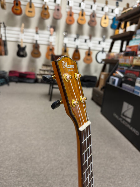OHANA CK-270G Solid Acacia Concert Ukulele