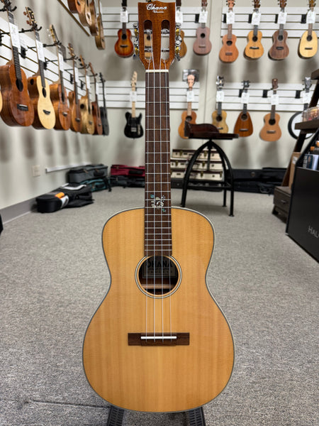Ohana BKT-70G Tenor Ukulele with Baritone Body - Solid Spruce/Mahogany