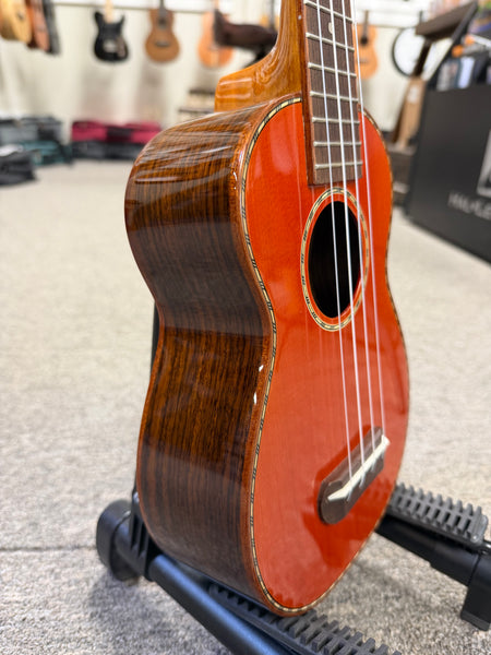 OHANA SK-50G Soprano Ukulele - Solid Cedar/Solid Rosewood