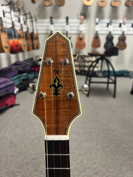 Rick Turner Solid Koa Compass Rose Tenor Ukulele w/Case - Pre Loved