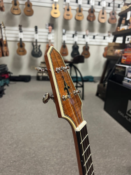 Rick Turner Solid Koa Compass Rose Tenor Ukulele w/Case - Pre Loved