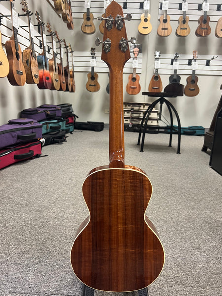 Rick Turner Solid Koa Compass Rose Tenor Ukulele w/Case - Pre Loved
