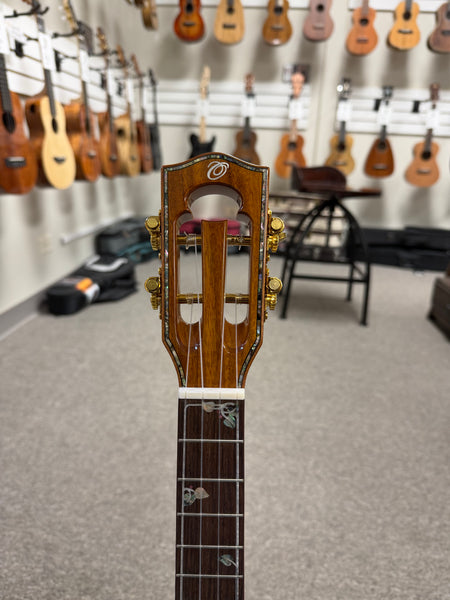 OHANA TK-575G Solid Premium Koa Tenor Ukulele w/Case - Limited Edition