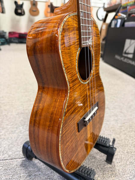 OHANA TK-575G Solid Premium Koa Tenor Ukulele w/Case - Limited Edition