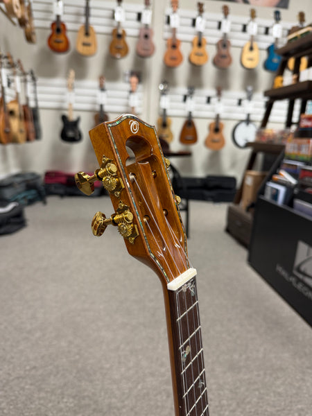 OHANA TK-575G Solid Premium Koa Tenor Ukulele w/Case - Limited Edition
