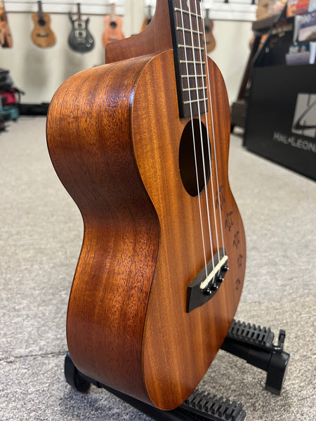 Islander by Kanile'a MT-4-HNS Mahogany Honu Tenor Ukulele - Turtle Inlay