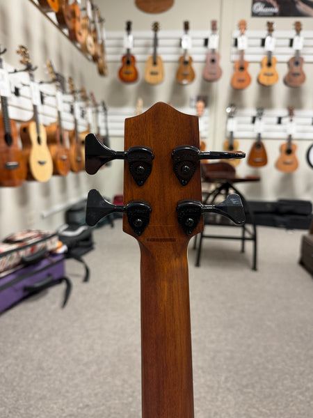 KALA Koa Acoustic/Electric U-Bass w/Case - Solid Koa Top UBASS