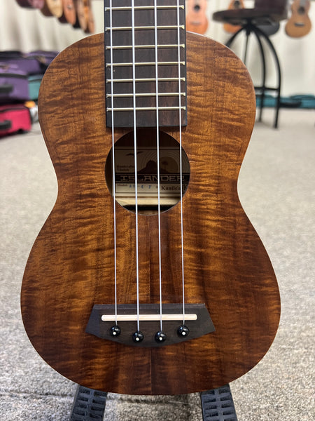 Islander by Kanile'a AS-4 Flamed Acacia Soprano Ukulele