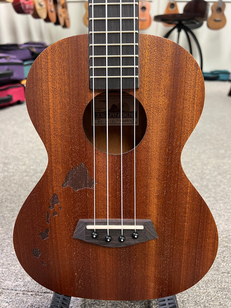 Islander by Kanile'a MT-4-ISL Mahogany Islands Tenor Ukulele - Islands Inlay
