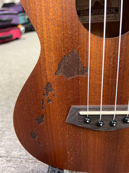 Islander by Kanile'a MT-4-ISL Mahogany Islands Tenor Ukulele - Islands Inlay