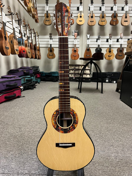 Joji Yoshida Solid Spruce/Brazillian Rosewood Custom Tenor Ukulele w/Case