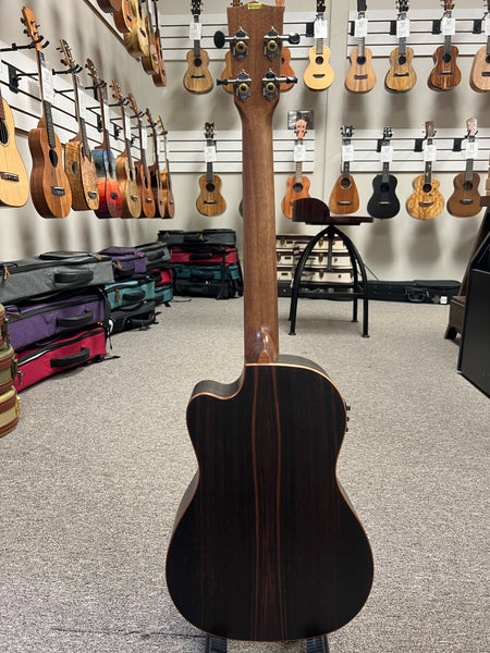 KALA KA-SSEBY-B-CE Electric Cutaway Baritone Ukulele -Solid Spruce/Ebony