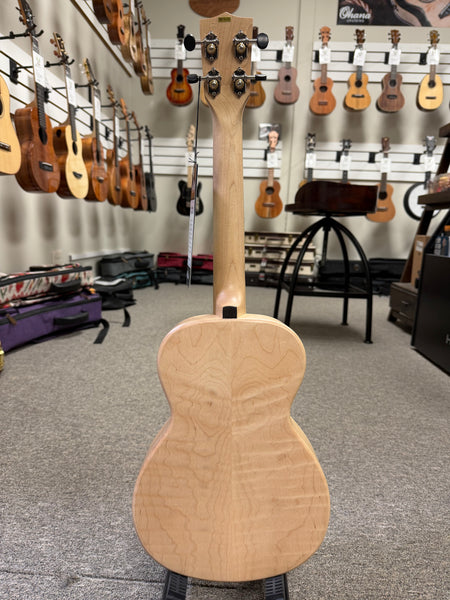 KALA KA-WF-AFM-T Solid Flame Maple Tenor Ukulele w/Case - Waterfall Series