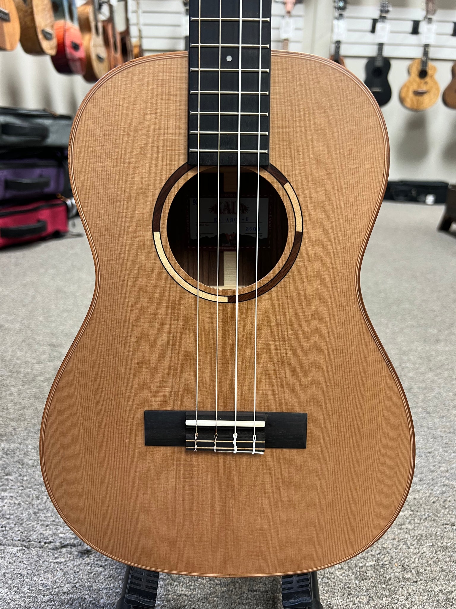 KALA KA-ASCP-B Baritone Ukulele - Solid Cedar/ Solid Pau Ferro