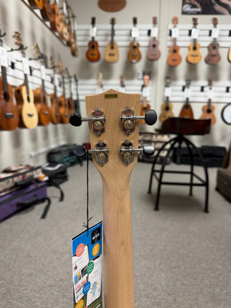 KALA KA-WF-AFM-T Solid Flame Maple Tenor Ukulele w/Case - Waterfall Series