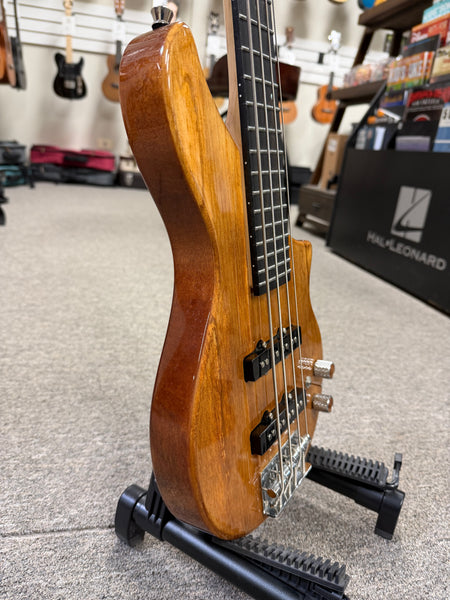 Tiny Boy Spalted Maple 4 String Solid Body Bass w/Case - Pre Loved - TBJ-3400-NSM
