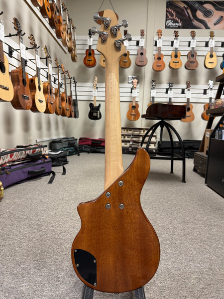 Tiny Boy Spalted Maple 4 String Solid Body Bass w/Case - Pre Loved - TBJ-3400-NSM
