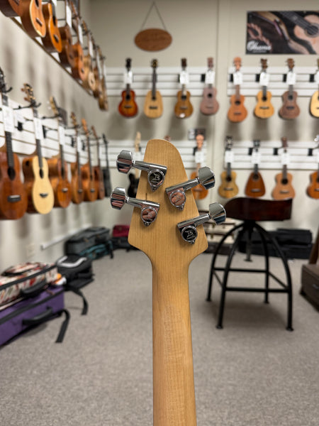 Tiny Boy Spalted Maple 4 String Solid Body Bass w/Case - Pre Loved - TBJ-3400-NSM