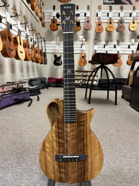 KALA Revelator Nautilus Myrtle Electric Tenor Ukulele w/Case - Made In The U.S.A.