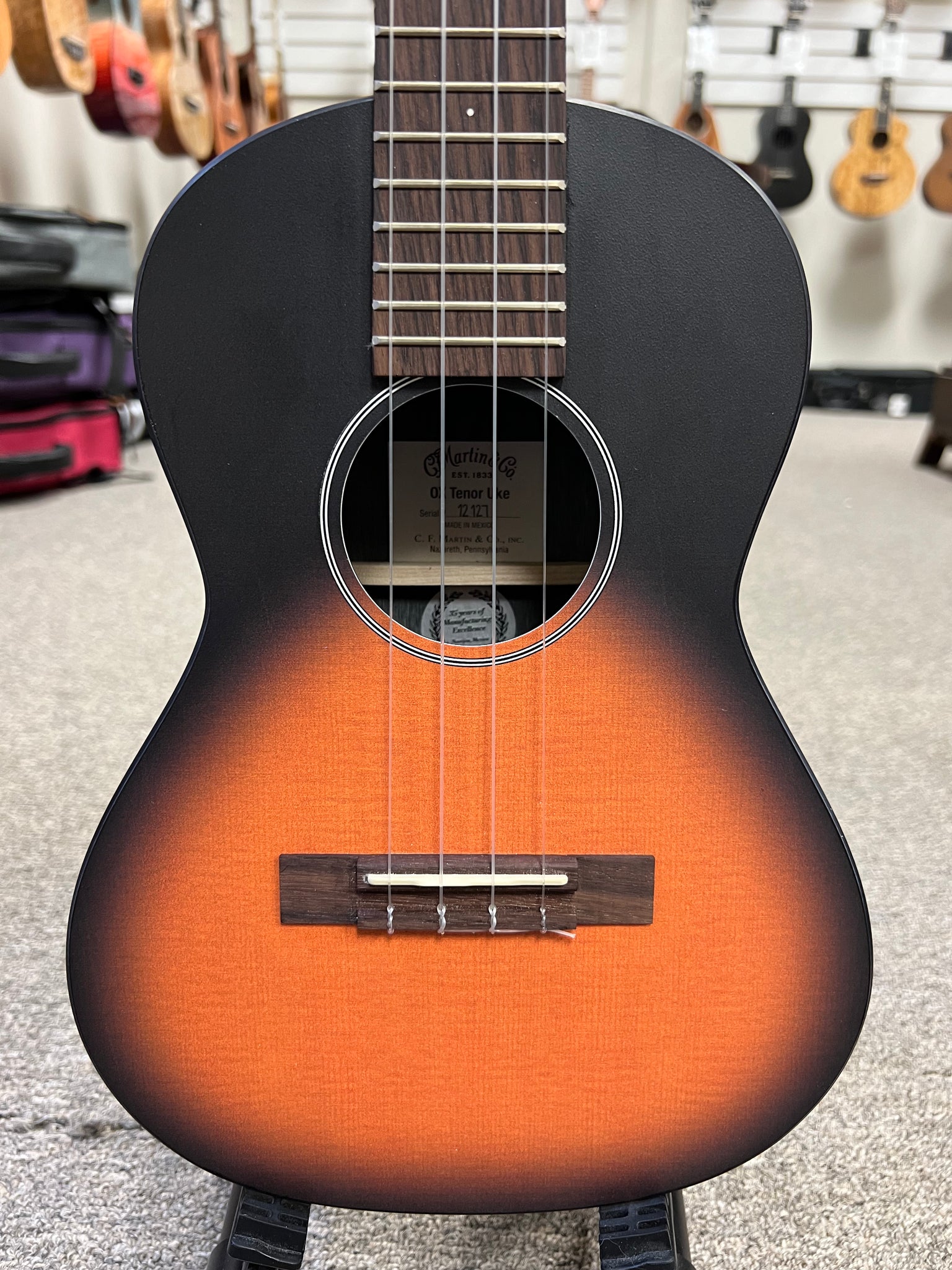 Martin OX Whiskey Sunset Tenor Ukulele w/Case