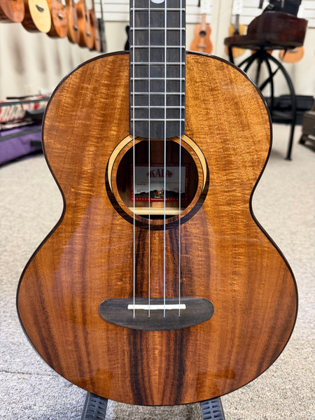KALA KA-CT-SA-BG Solid Acacia Baritone Ukulele w/Case #2 - Contour Series