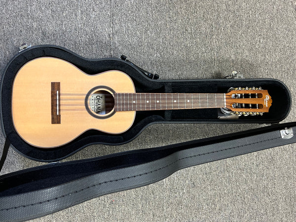 Ohana TK-70-8 Solid Spruce-Mahogany Tenor Ukulele w/Case - Pre Loved