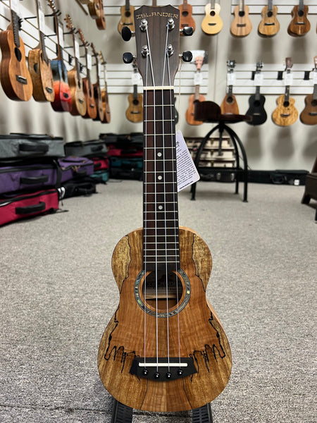 Islander by Kanile'a MAS-4 Spalted Maple Soprano Ukulele