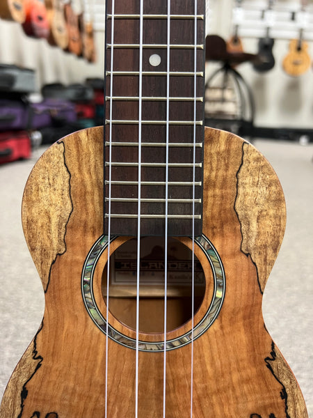 Islander by Kanile'a MAS-4 Spalted Maple Soprano Ukulele