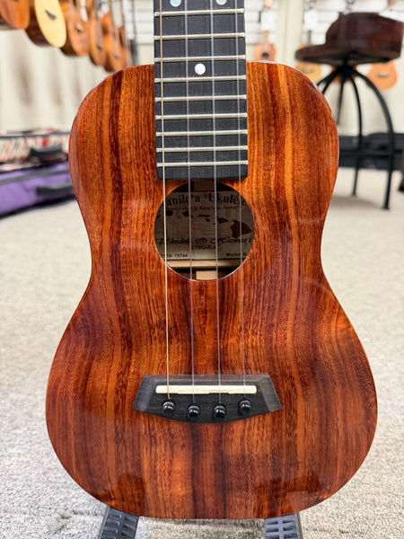 Kanile'a K1-C Solid Koa Concert Ukulele w/Case - Pre Loved - Made in Hawaii