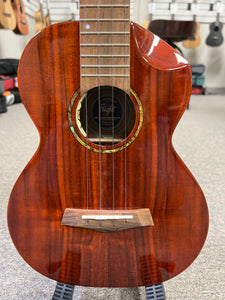 Flight Mustang Solid Acacia Tenor Electric Ukulele w/Case - Royal Series - Aloha City Ukes