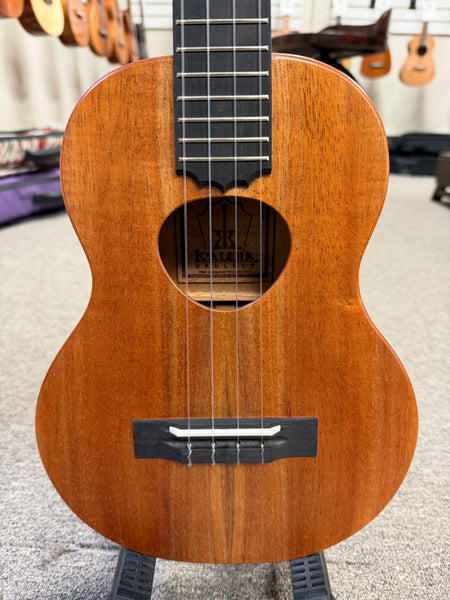 KoAloha KTM-10 Solid Koa Pikake Tenor Ukulele w/Case #2 - Made In Hawaii - Satin Finish