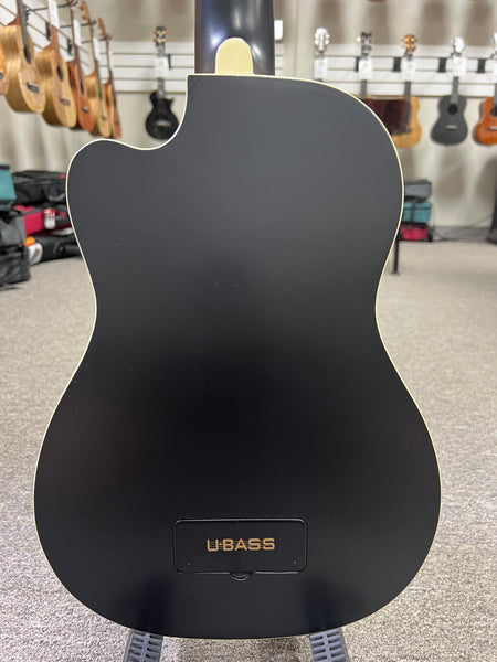 KALA Black Journeyman Acoustic-Electric U-Bass w/Case - UBASS - Aloha City Ukes