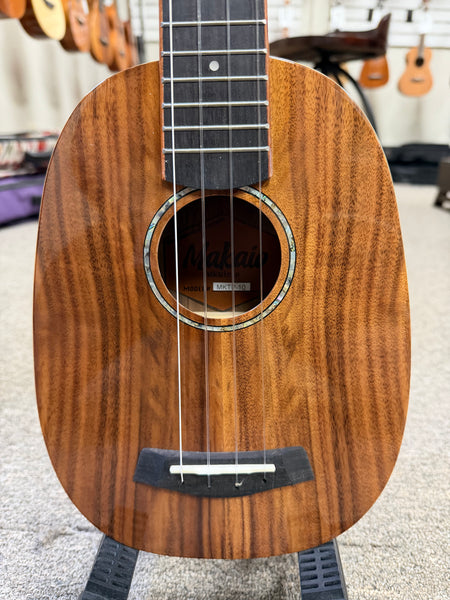 Makaio MKTP-10 Koa Pineapple Concert Long Neck Ukulele w/Case