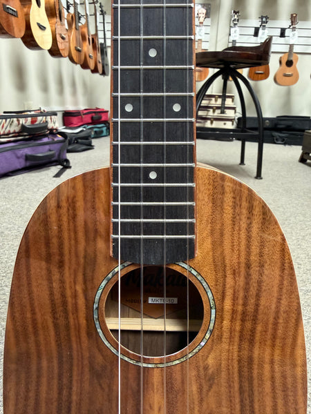 Makaio MKTP-10 Koa Pineapple Concert Long Neck Ukulele w/Case
