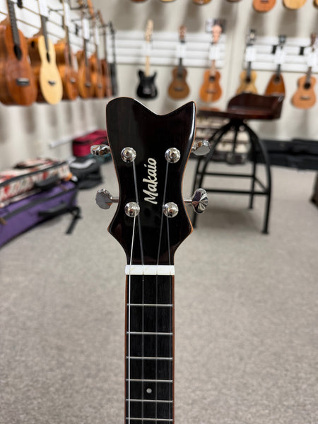 Makaio MKTP-10 Koa Pineapple Concert Long Neck Ukulele w/Case