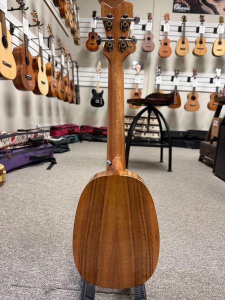 Makaio MKTP-10 Koa Pineapple Concert Long Neck Ukulele w/Case
