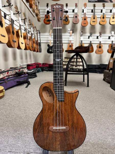 KALA Night Owl Mango Revelator Electric Tenor Ukulele w/Case