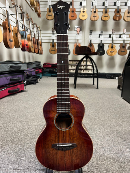 Singer by aNueNue RC1K-IT Solid Koa Concert Ukulele w/Case - Ice Tea Sunburst - Pre Loved