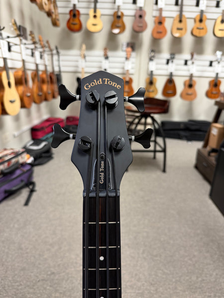 Gold Tone ME-Bass Micro Bass Fretless Ukulele w/Case - Matte Black
