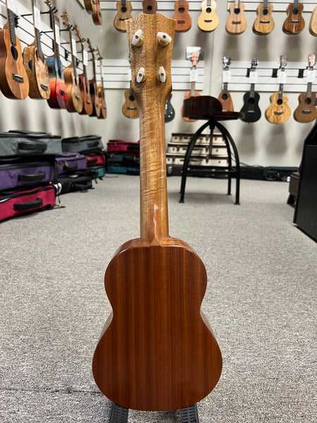 Rebel Double Cheese Soprano Ukulele w/Case - Matte Finish- Solid Spruce/Solid Mahogany