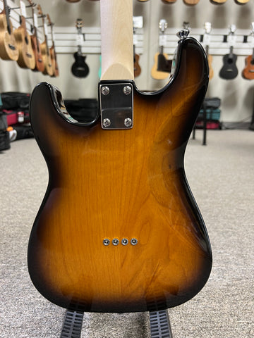Risa Tenor ST Strat Style Sunburst Steel String Electric Ukulele w Risa Tenor ST Strat Style Sunburst Steel String Electric Ukulele w