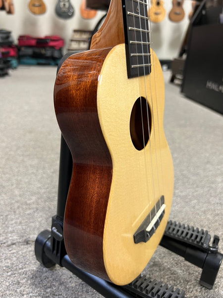 Rebel Cheesecake Soprano Ukulele w/Case- Solid Spruce/Solid Mahogany - Rebel Slim Soprano
