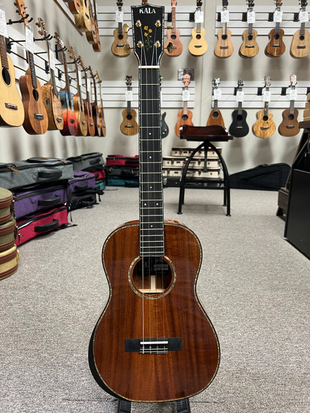 KALA KA-20th KOA-B Solid Koa/Mahogany Baritone Ukulele w/Case - 20th Anniversary Limited Edition