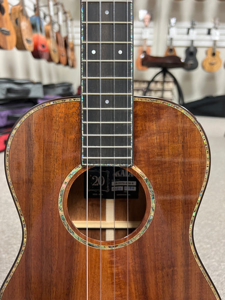 KALA KA-20th KOA-B Solid Koa/Mahogany Baritone Ukulele w/Case - 20th Anniversary Limited Edition
