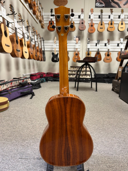 OHANA TK-350G Solid Koa Tenor Ukulele w/Hard Shell Case