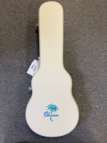 OHANA TK-350G Solid Koa Tenor Ukulele w/Hard Shell Case