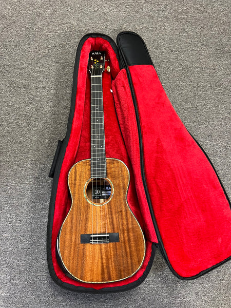 KALA KA-20th KOA-B Solid Koa/Mahogany Baritone Ukulele w/Case - 20th Anniversary Limited Edition