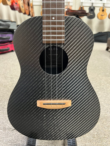 Klos Hybrid Carbon Fiber Electric Tenor Ukulele w/Case - Travel Uke - Pre Loved